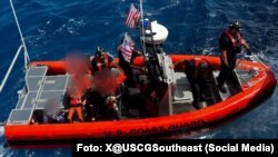 Guardia Costera de Estados Unidos (USCG) rescató a 20 migrantes cubanos en un cayo deshabitado de Bahamas